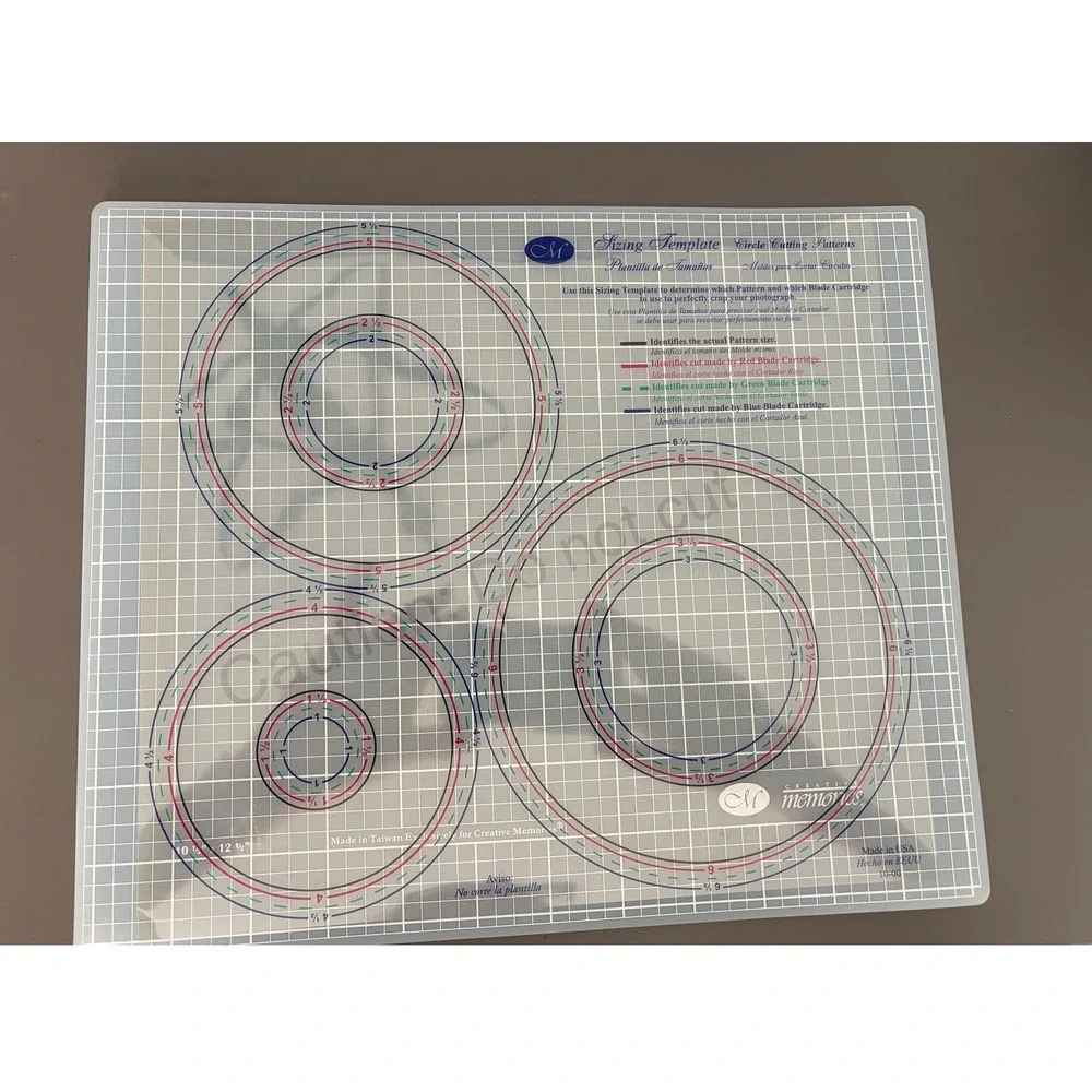 Creative Memories Circle Templates and Mat System Set